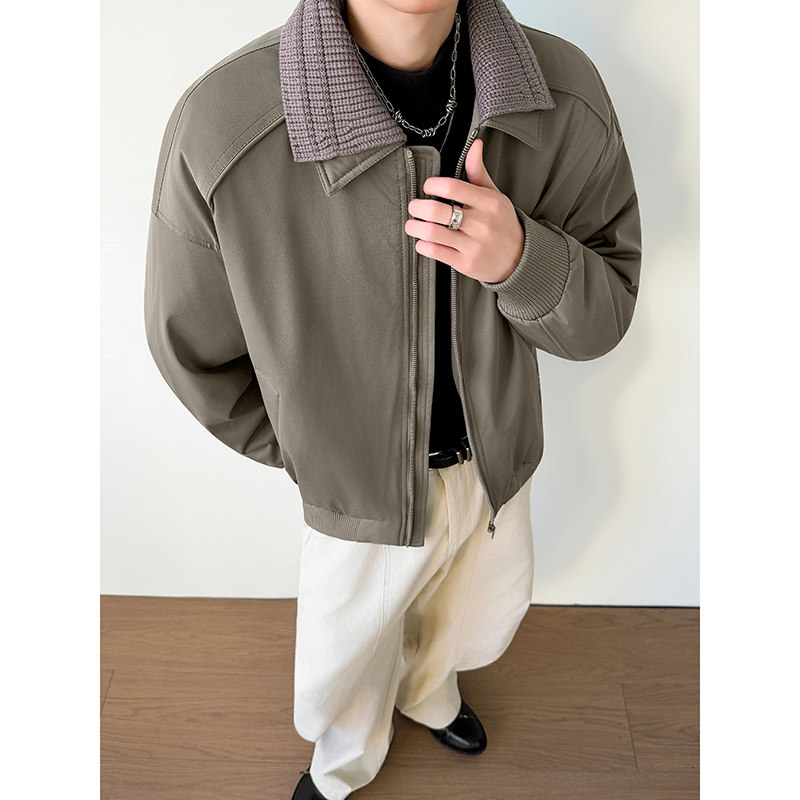 模特图~新标90白鸭绒冬季美式双领设计羽绒服E124/P248,男装羽绒服,电商B331