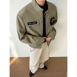 模特图~春季垫肩机车夹克外套YJ6017/P108，男装夹克，电商B331