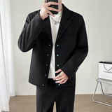 模特图~2026春季绿松石扣设计垫肩休闲夹克外套 K8818/P98,男装夹克,电商B331, 模特图~2026春季绿松石扣设计垫肩休闲夹克外套 K8818/P98,男装夹克,电商B331,