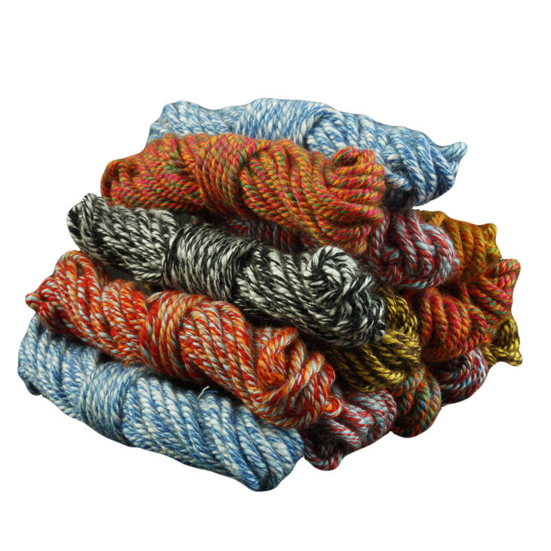 TEXT: HAND-RUBBED COTTON THREAD ROPE DIAMOND ROPE STAR MOON BODHI COLORFUL FIVE-COLOR THREAD BUDDHA BEAD BRACELET KNITTED SWEATER CHAIN ROPE