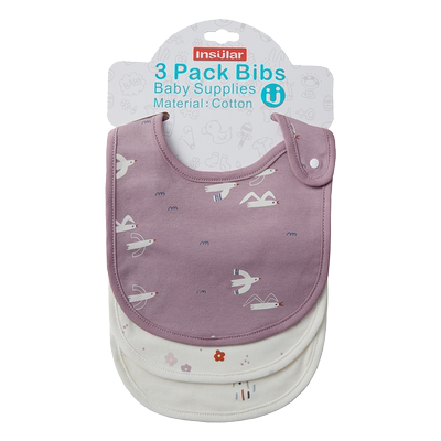 insular婴儿纱布口水巾棉纱三角巾 0-1-2岁宝宝围巾夏季薄款纯棉