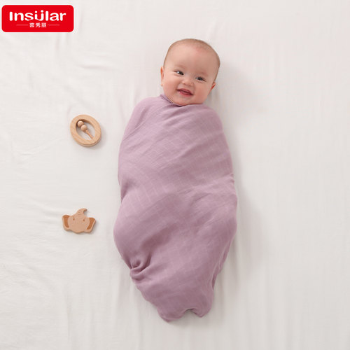 insular包被初生婴儿夏季包单新生的儿抱被纯棉a类纱布薄春夏款