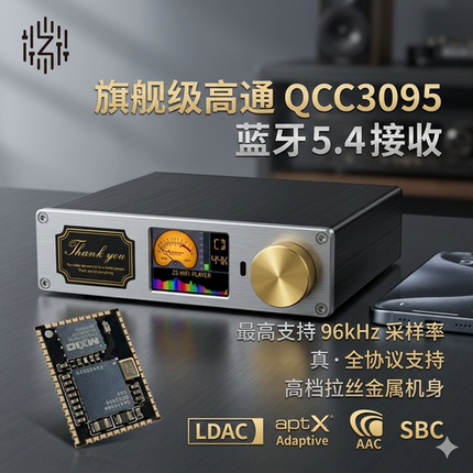 无损DSD硬解播放器 CS4308P 蓝牙5.4LDAC HIFI发烧平衡解码器