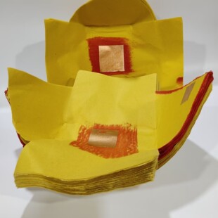 潮汕手工锡箔金纸拜天公黄纸元宝纸装大金丝完宝大宝纸宝