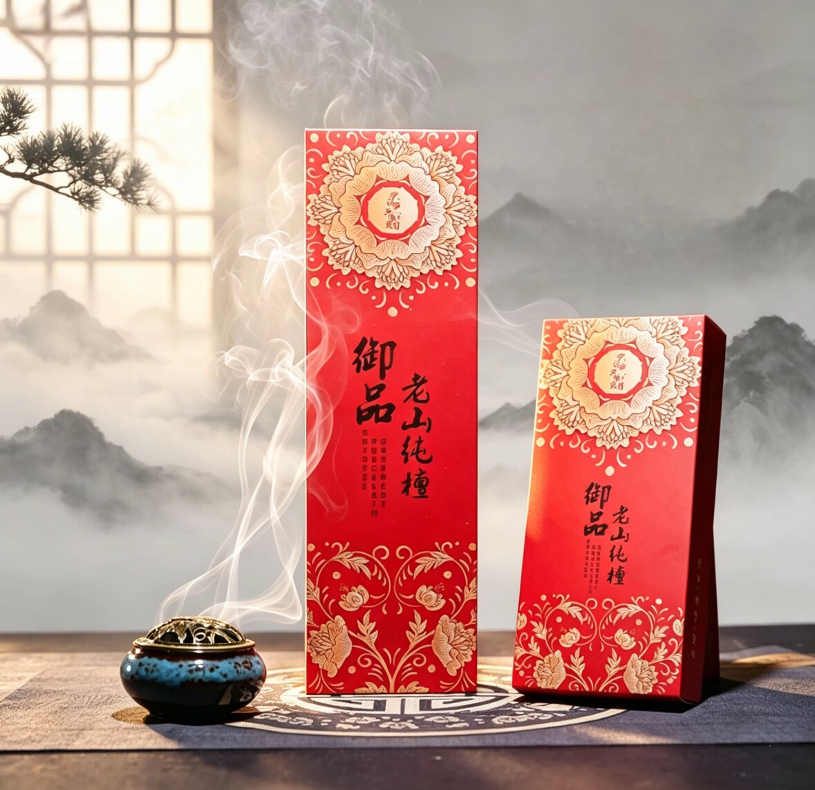 老山御品香盒装供佛檀香檀香