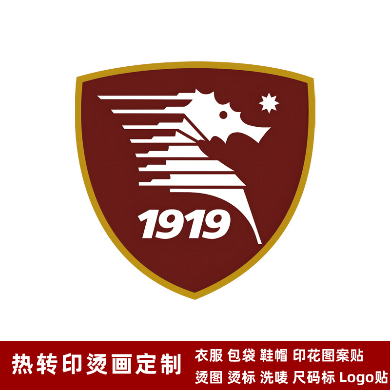 萨勒尼塔纳队徽 球衣队标 热转印logo标志贴烫画贴熨烫