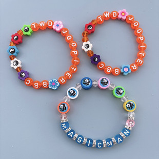 王嘉尔MAGICMAN2字母手串TWD JOOPITER BBC时尚百搭手链应援礼物