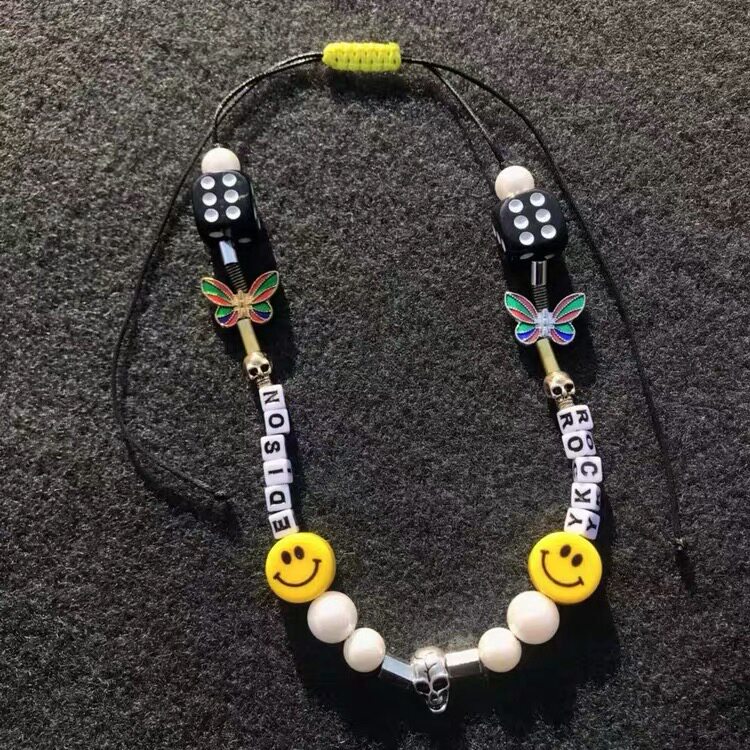 Kris Asap Rocky Same item Guochao dice Skull butterfly Pearl Smiling face EVAE customized Letter necklacein the Accessories/Fashion Jewelry, Necklace  category - from Buy2taobao.com to provide professional Taobao agent buy service