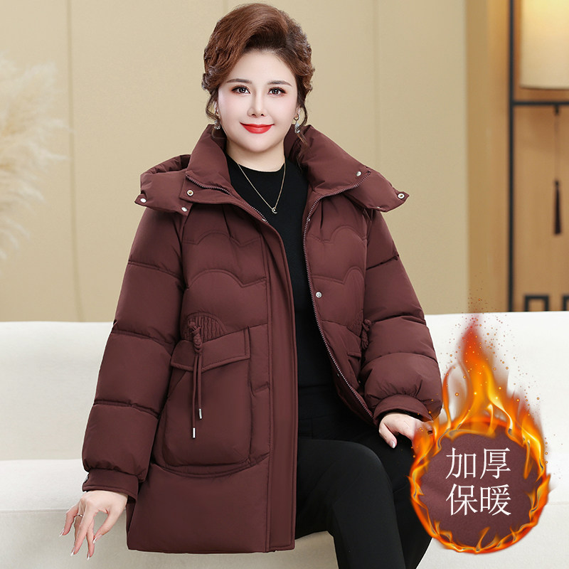 大码女装200斤妈妈冬装短款羽绒棉服保暖中老年人棉衣外套厚棉袄,女装/女士精品,棉衣/棉服,淘宝优惠券,粉丝福利购,淘宝优惠卷