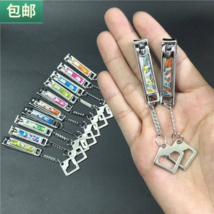 包邮特小号指甲钳日美迷你便携式剪指甲刀带指甲锉修甲剪子3个装