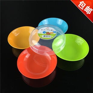 包邮彩色瓜子碟小吃碟小号点心盘子新年坚果糖果盒日式塑料小果盘