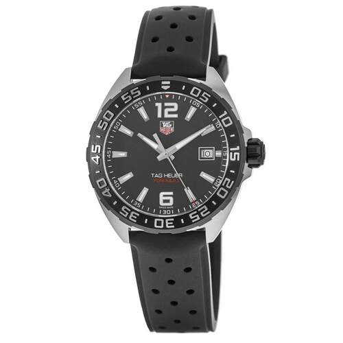 Tag Heuer Formula 1石英日期黑色表盘男士手表WAZ1110FT8023