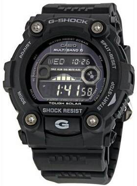 CASIO卡西欧黑色G Shock GW7900B 1 Atomic太阳能数字的男士手表