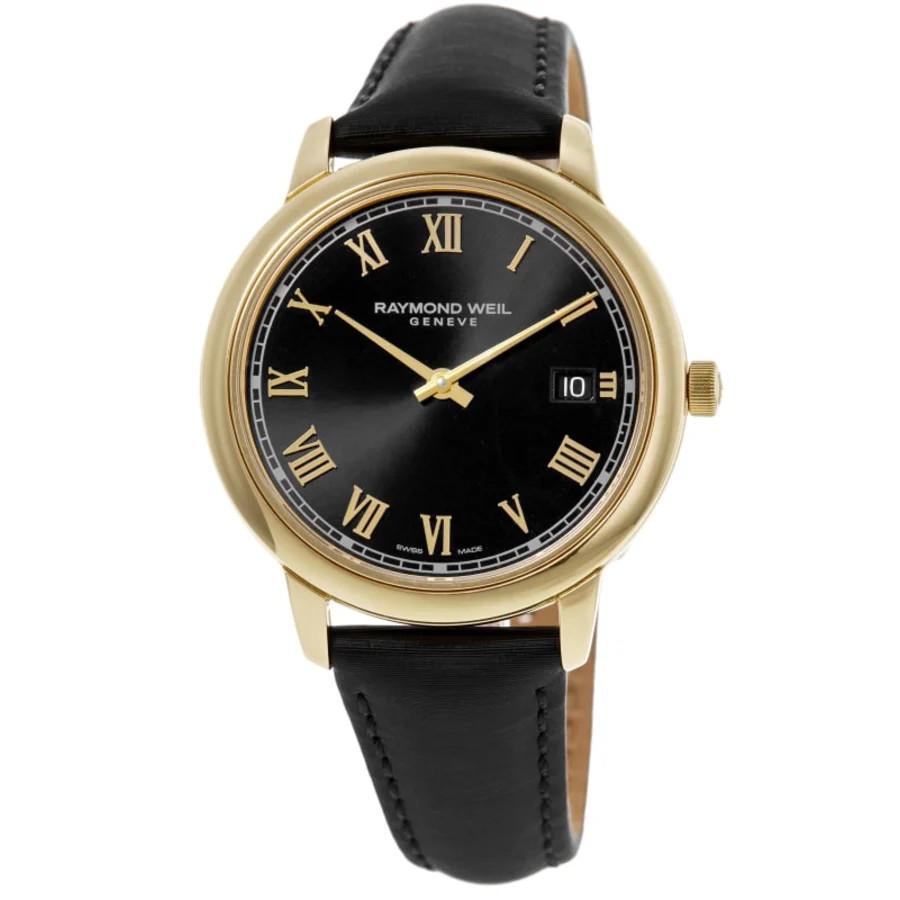 Raymond Weil Toccata黑色表盘皮表带女士手表5385 PC 00208