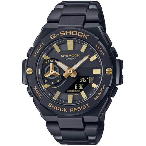 CASIO卡西欧男士G Shock蓝牙日期显示黑色手表49MM GSTB500BD 1A9