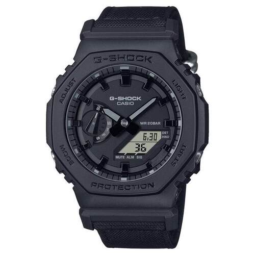 CASIO卡西欧G shock GA2100BCE 1A黑色Utility Cordura Eco表带