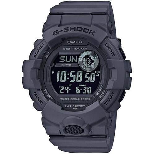 CASIO卡西欧男士手表G Shock Squad灰数字的表盘树脂表带GBD