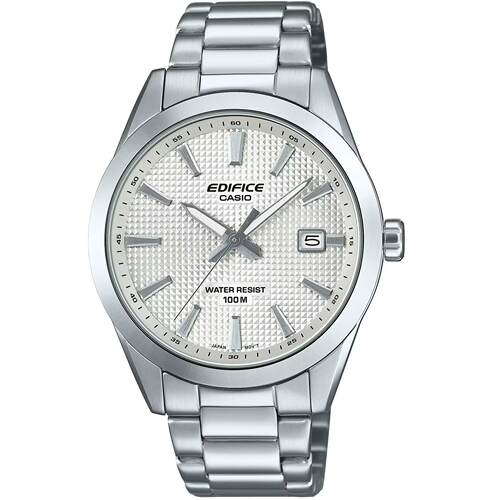 CASIO卡西欧男士手表Edifice银表盘不锈钢手镯EFV 160D 7AVCR