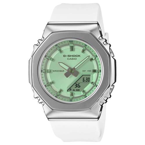 CASIO卡西欧G Shock Ladies Bio Based白色树脂表带手表GMS2110SR