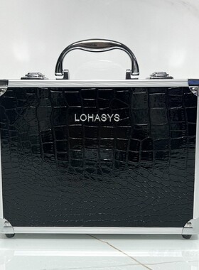 黑色化妆箱夜店dj公主包ktv桑拿足疗技师上钟工具手提箱收纳盒大