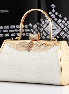 新款白色时尚大容量dj包ktv公主包夜场性感小姐妹上班手提上钟包