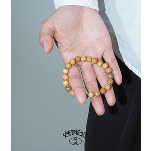 Beirliu 「松痕」原创天然图画石崖柏木新中式手串手链男女礼物