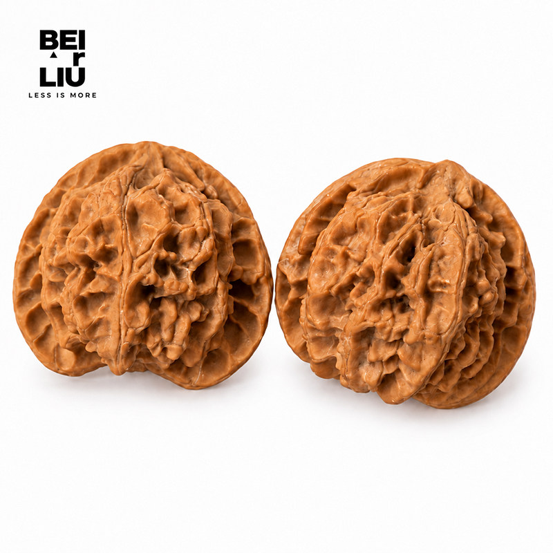 北琉BEIRLIU「顽物」文玩核桃精挑苹果园狮子头盘玩核桃手把件