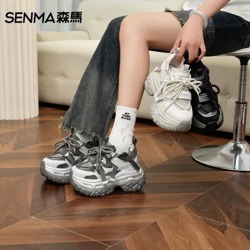 森马老爹鞋女2026春夏季厚底增高小个子户外鞋透气网面运动休闲鞋