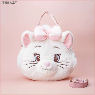芭比弘盛CHARHP&KEJNT官方白色玛丽猫咪双肩包软萌毛绒可爱