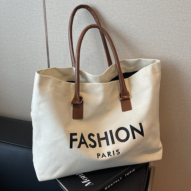 芭比水牛大容量帆布包包女2时尚托特包女大学生上课外出手提