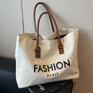 芭比水牛大容量帆布包包女2时尚托特包女大学生上课外出手提