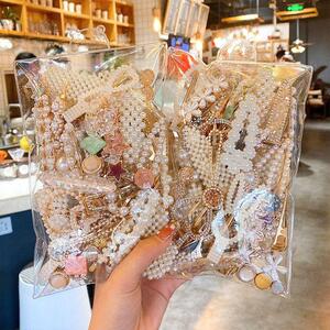 芭比之岷法式气质珍珠发夹女高级感侧边刘海夹简约碎发一字鸭嘴夹
