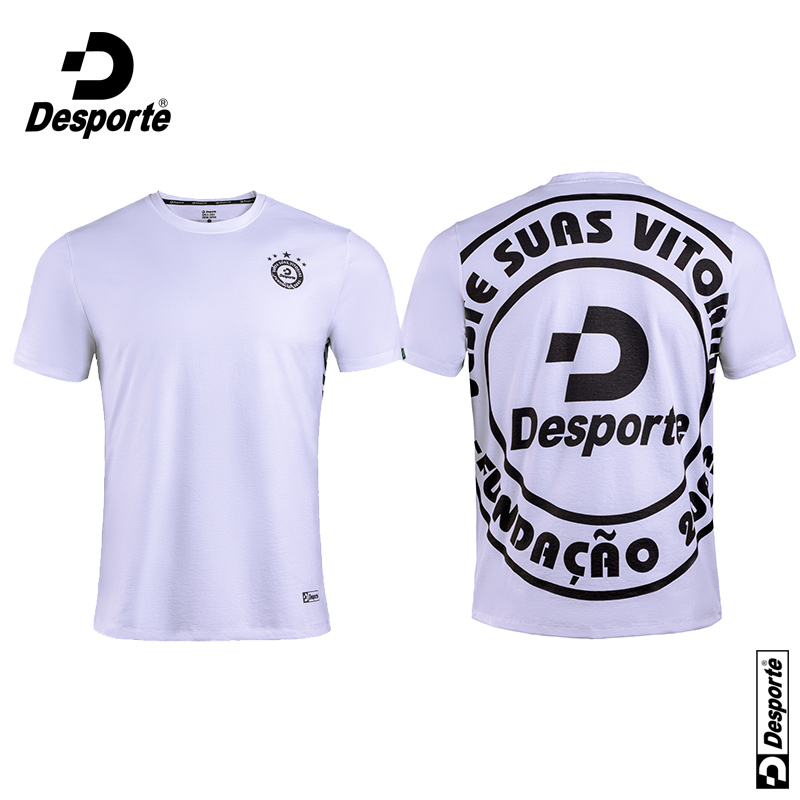 Desporte体士彪 足球运动文化衫透气速干短袖半袖T恤男休闲体恤