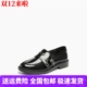 2025新款 圆舞海鸥英伦乐福鞋 黑色小皮鞋 商场同款 粗跟女鞋 EFI03CA5