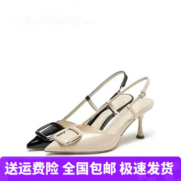 商场同款2026新款高跟鞋优雅包头凉鞋浅口单鞋女凉鞋女鞋EOC05CH6