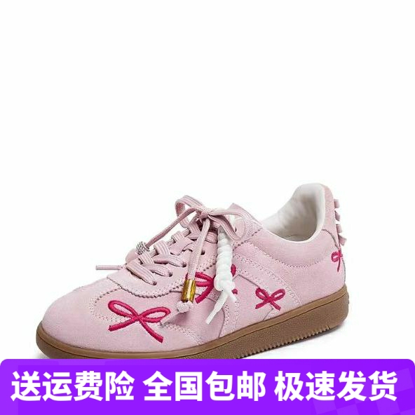 商场同款2025新款蝴蝶音符德训鞋阿甘鞋平底休闲女单鞋EE933CM5
