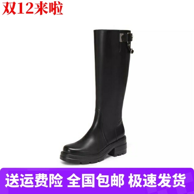 商场同款2025新款马鞍靴英伦风骑士靴长靴高筒厚底女靴EEZ42DG5