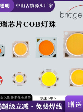 COB灯珠高亮灯芯天花灯LED红绿蓝面光源轨道射灯双色筒灯替换灯板