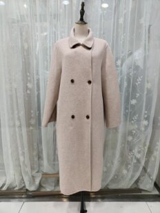 时尚 轻奢8815 女装 2025冬新款 百搭双面羊毛大衣显瘦特批 1专柜正品