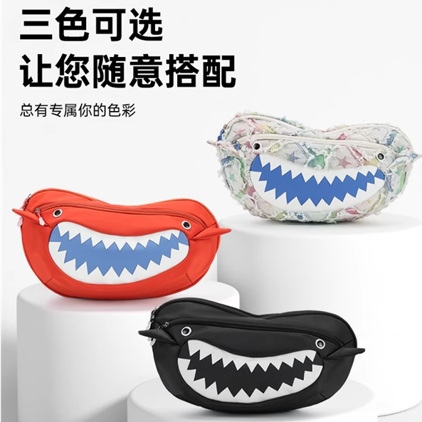 时尚潮流单肩斜挎包男女牛津布休闲饺子包轻便胸包通勤大容量ins