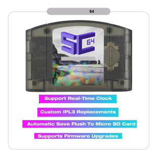 EVERDRIVE SC64烧录卡N64烧录卡版支持N64DD/GB/GBC/NES/SNES游戏