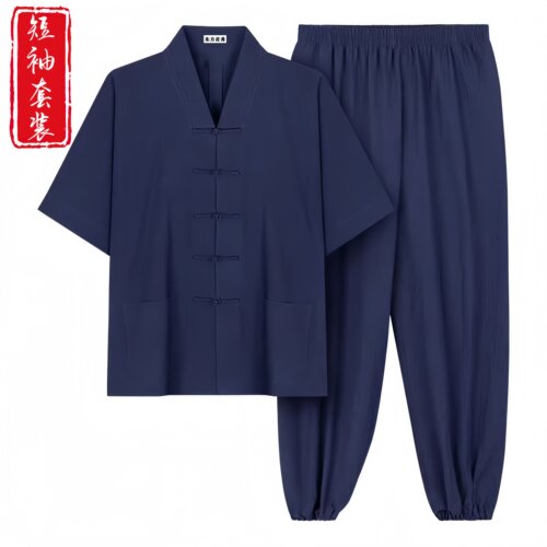 武当夏季三宝领道士服装男女款道服女禅修太极服装新款正一居士服