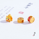 Долговечные старинные аксессуары из песочного золота, сделанные своими руками, барабан с рыбьим цветком, шестизначная мантра, мантра династии Мин, чудесные семена лягушки, огромное богатство.