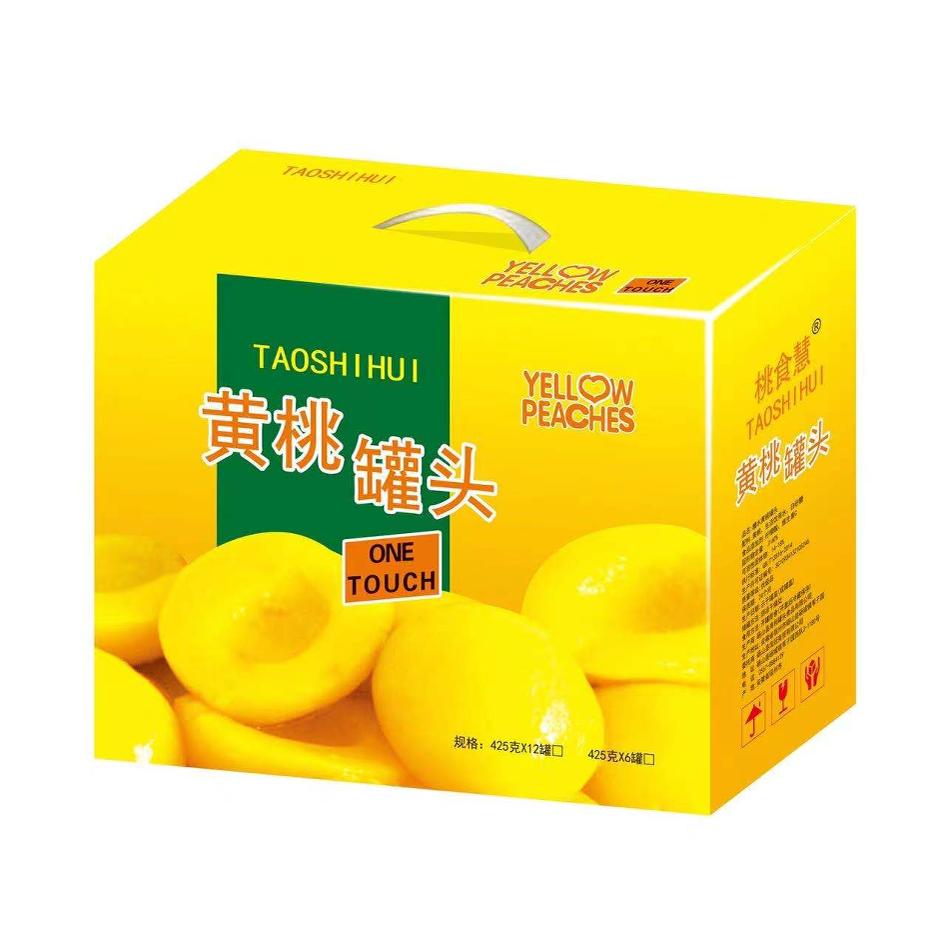 砀山特产桃食慧整箱糖水黄桃