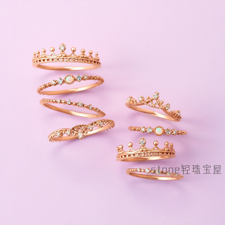 Nojes璀璨五颗锆石K金戒指
