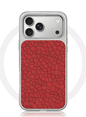 红色多边形纹大孔电镀黑框磨砂磁吸碳纤纹手机壳适用苹果iphone17promax华为15/16PLUSP70PROMATE60PRO