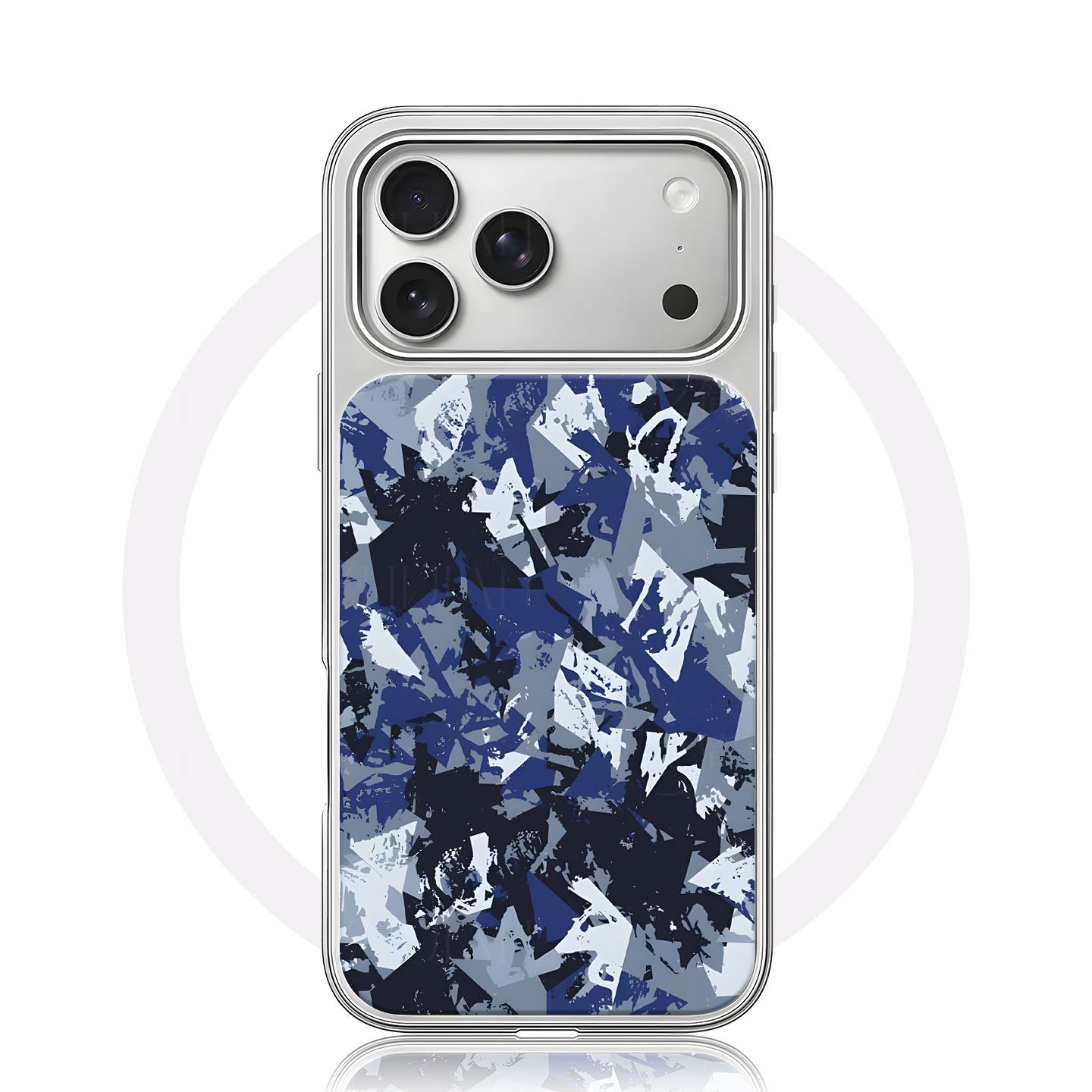 蓝白黑迷彩大孔电镀黑框磨砂磁吸碳纤纹手机壳适用苹果iphone17promax华为MATE60PRO全包按键小众个性