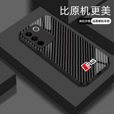 适用【vivos16pro】宝马Mpower液态玻璃亮面手机壳RS电镀全包镜头冰感轻奢高档软边抗摔耐脏保护套