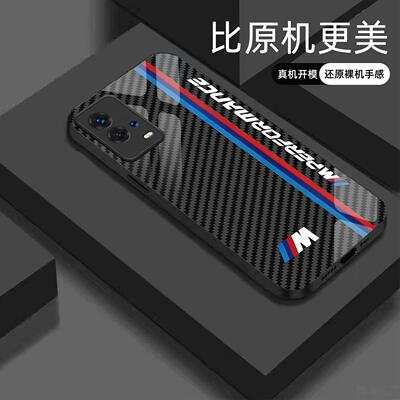 适用【iqoo8】宝马Mpower液态玻璃亮面手机壳RS电镀全包镜头冰感轻奢高档软边抗摔耐脏保护套