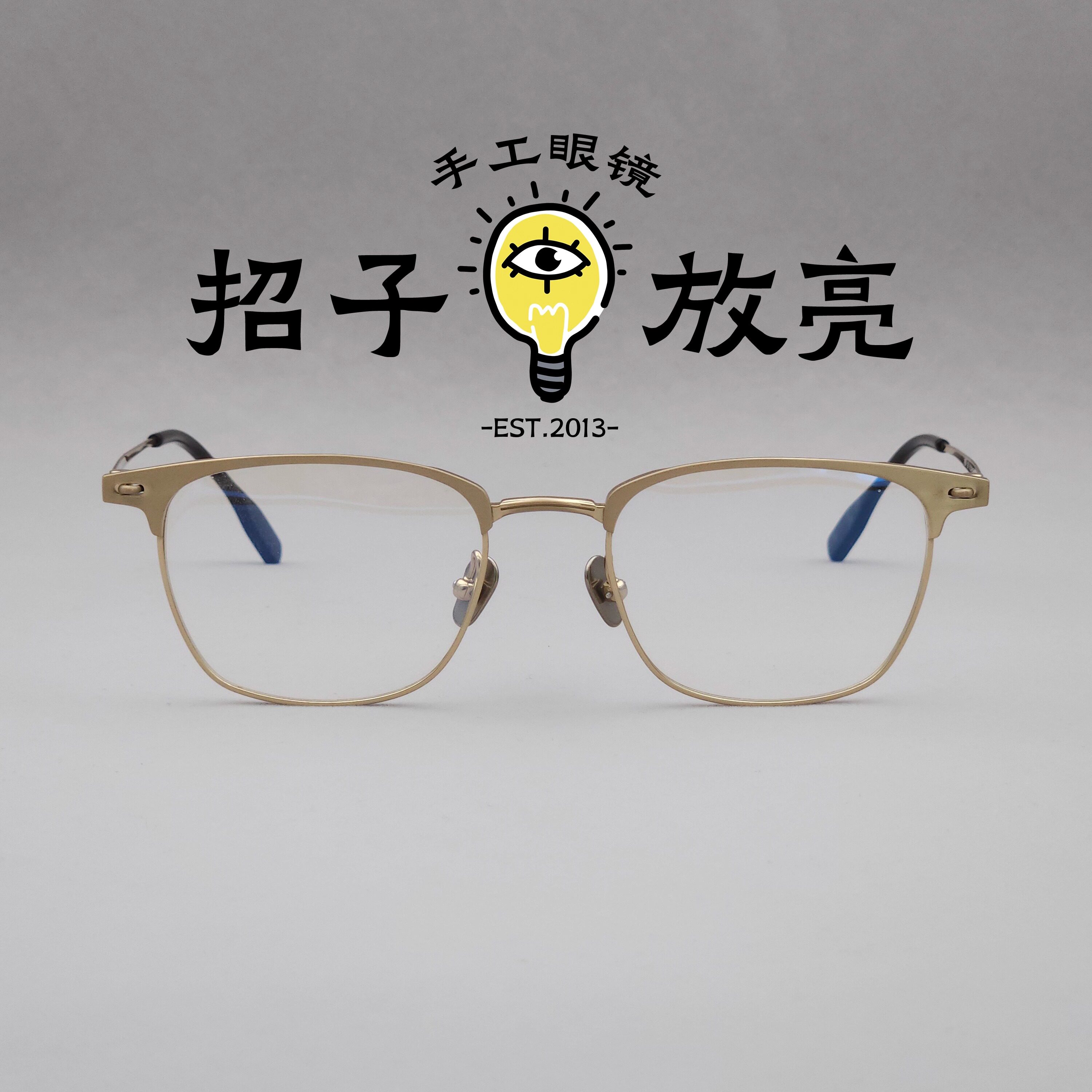 中性款复古手工眼镜可配各种镜片